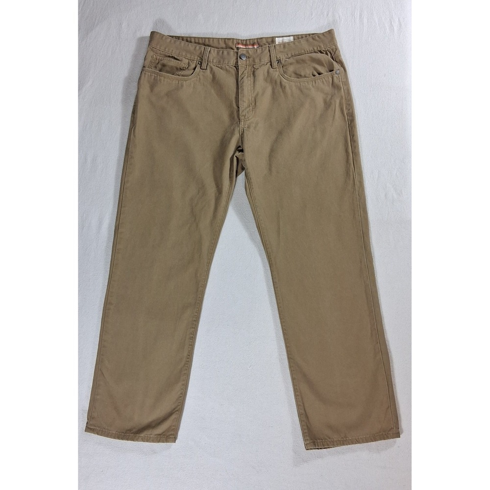 Weatherproof Vintage Mens Khaki Cargo Utility Pants 38x30 Straight Leg Fit Twill